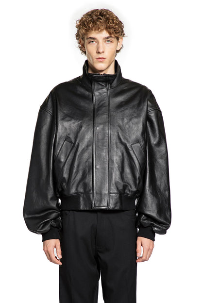 Lamb Leather & Cotton Blouson