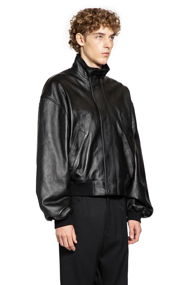Lamb Leather & Cotton Blouson