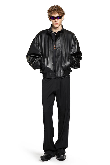Lamb Leather & Cotton Blouson