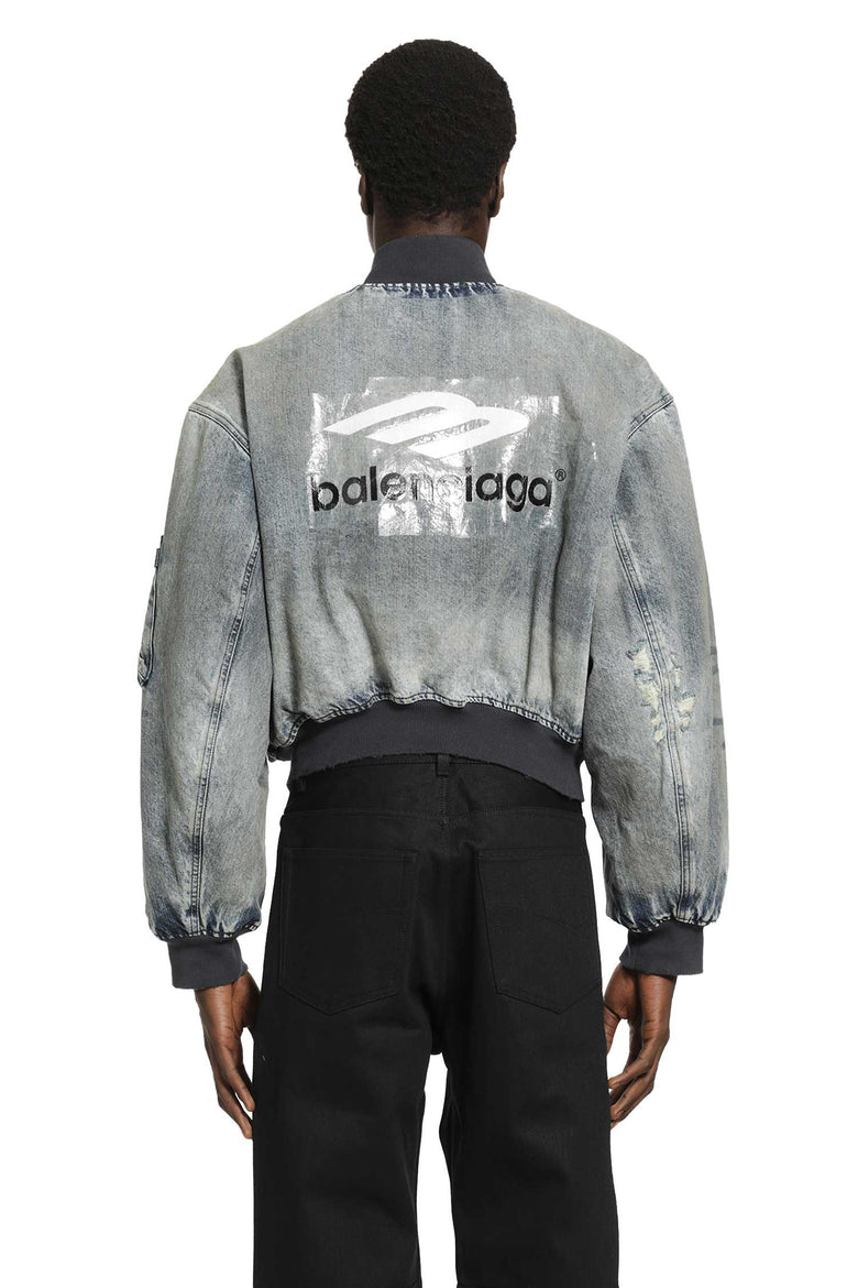 BALENCIAGA Standard Denim Bomber Jacket man