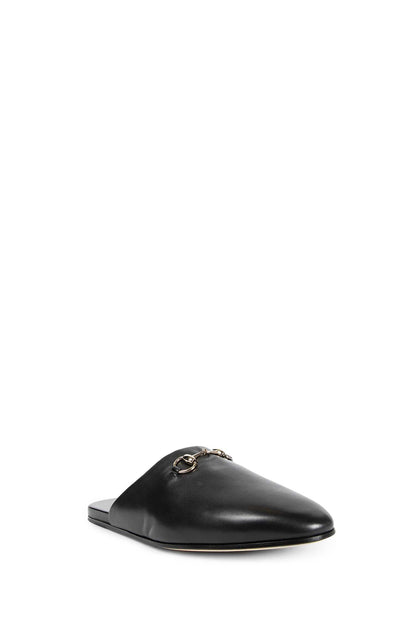 GUCCI MAN BLACK SANDALS & SLIDES
