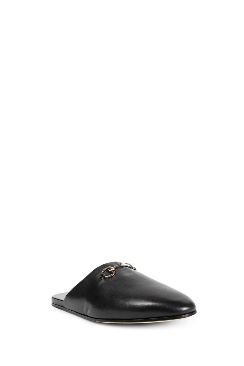 GUCCI MAN BLACK SANDALS & SLIDES