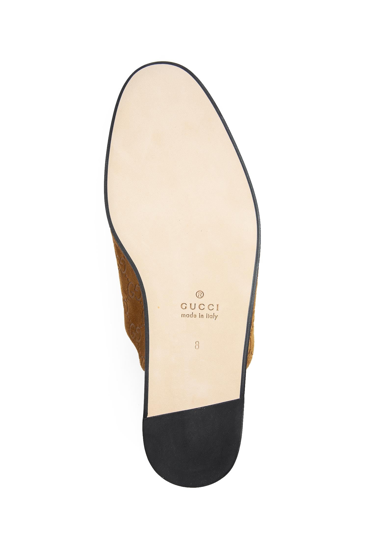 GG Suede Horsebit Slippers