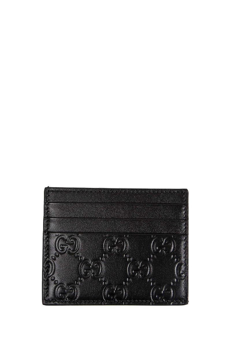 Embossed GG Leather Card Holder