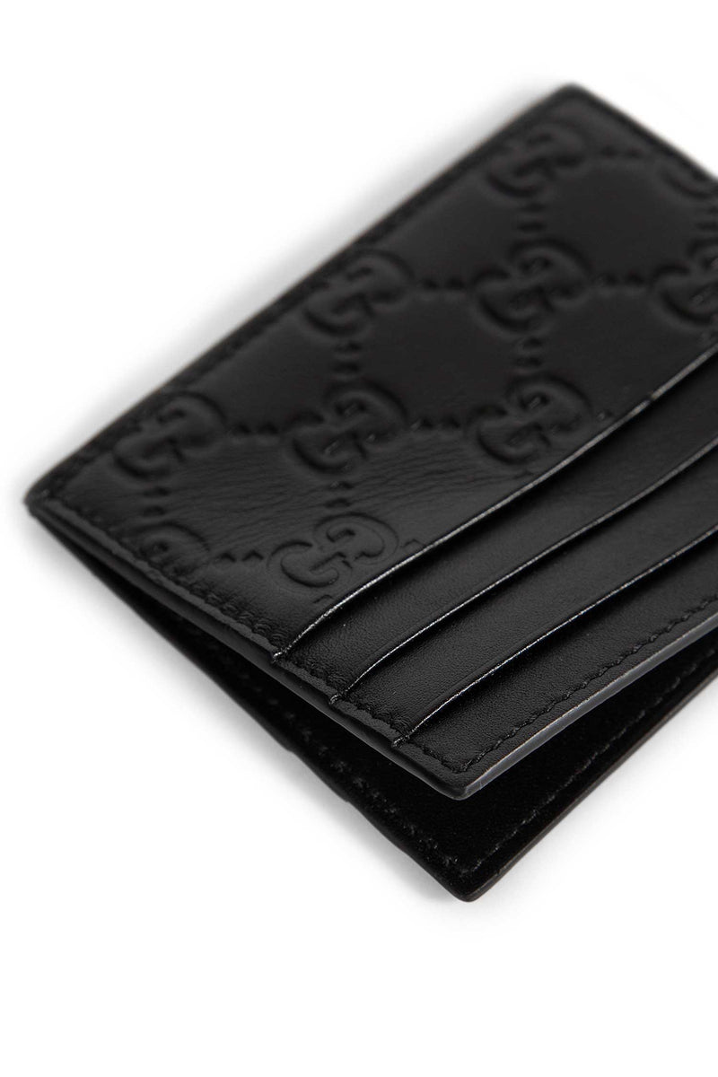 Embossed GG Leather Card Holder