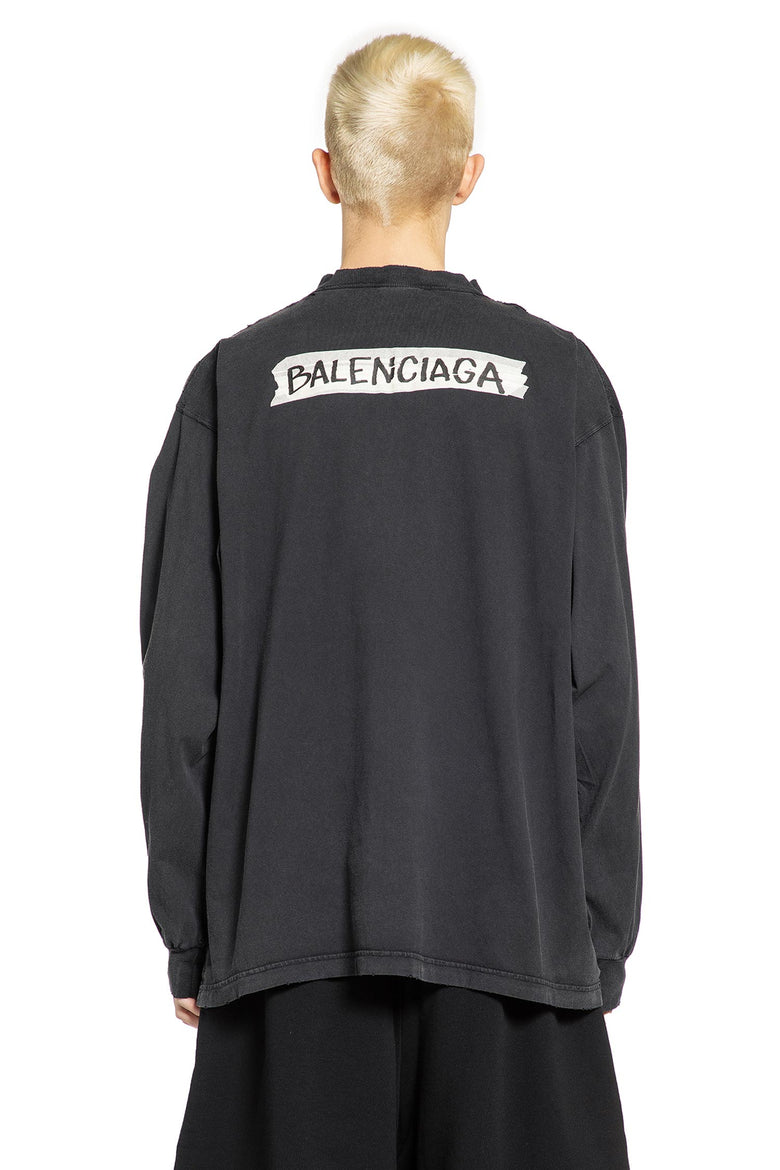 BALENCIAGA Masking Tape Long Sleeve T-Shirt man