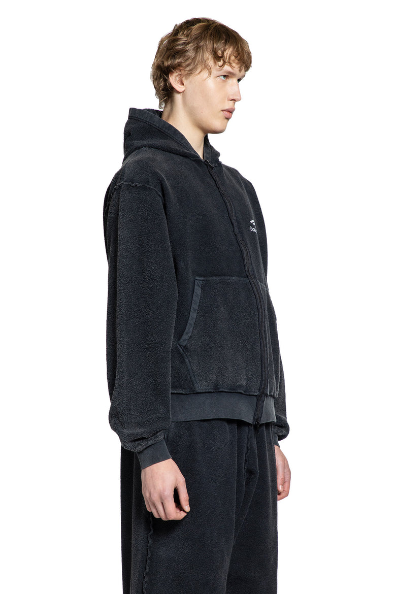 BALENCIAGA MAN BLACK SWEATSHIRTS