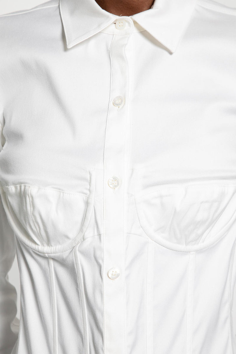 Long Sleeved Corseted Shirt