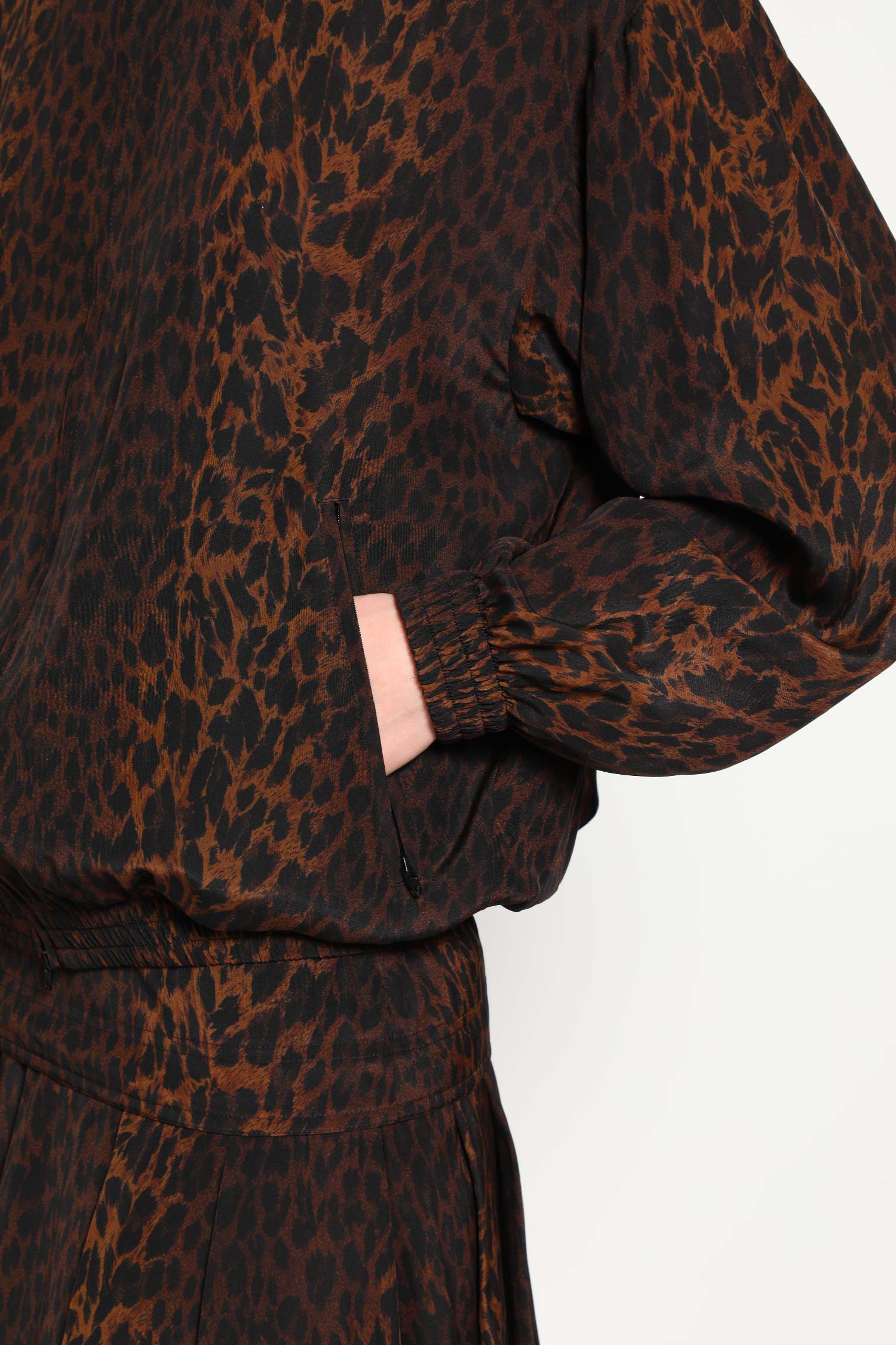 Leopard Print Track Jacket