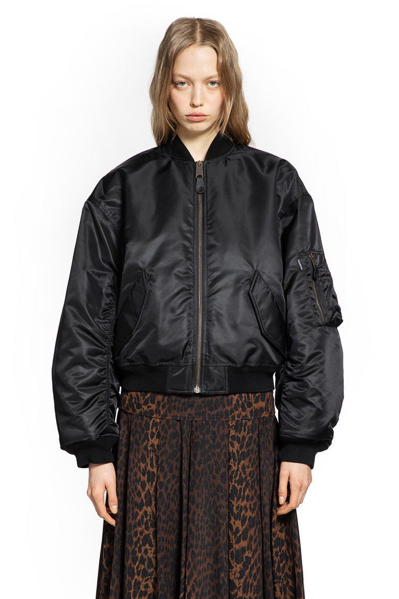 Standard Bomber in Satin Technical Fabric