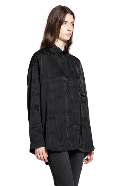 Logo Jacquard Satin Shirt