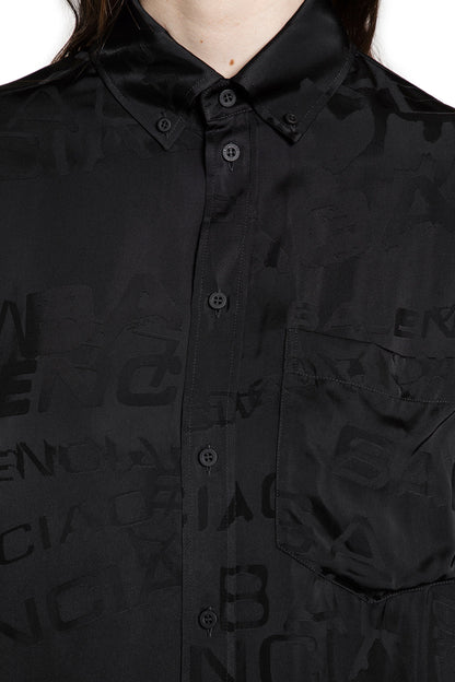 Logo Jacquard Satin Shirt