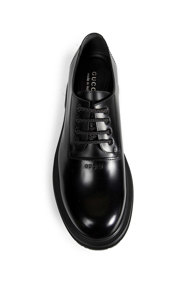 gucci men's lace up dress shoes Gucci Leather Derby Shoes