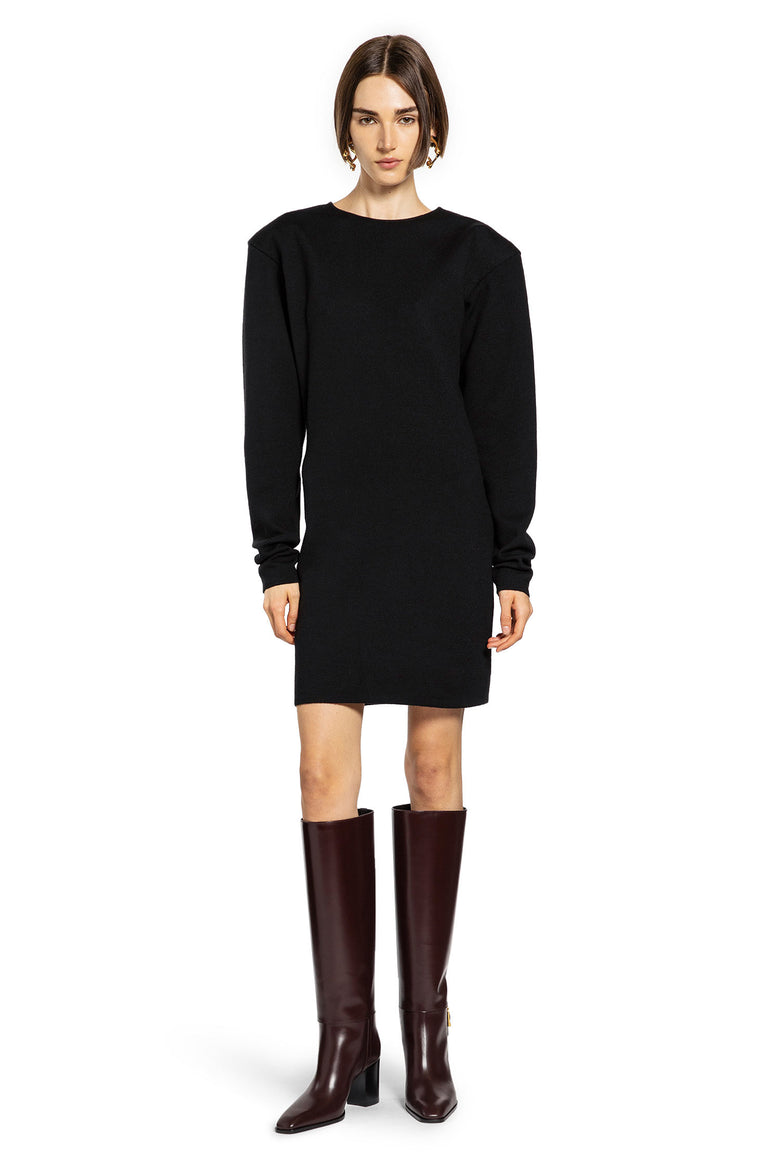 SAINT LAURENT WOMAN BLACK DRESSES