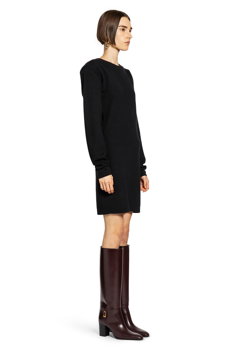 SAINT LAURENT WOMAN BLACK DRESSES