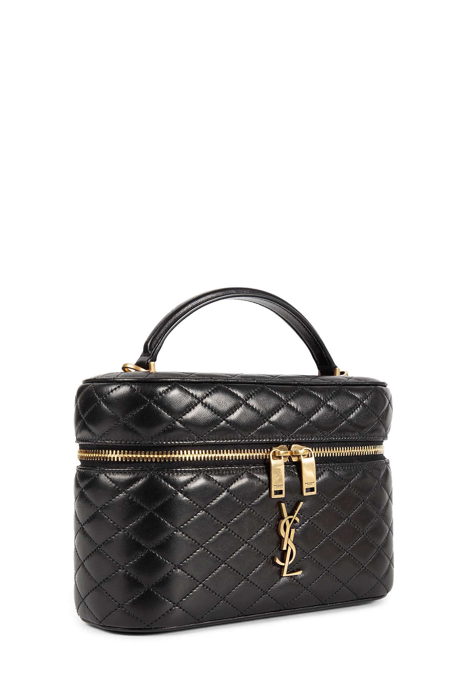 SAINT LAURENT WOMAN BLACK TOP HANDLE BAGS