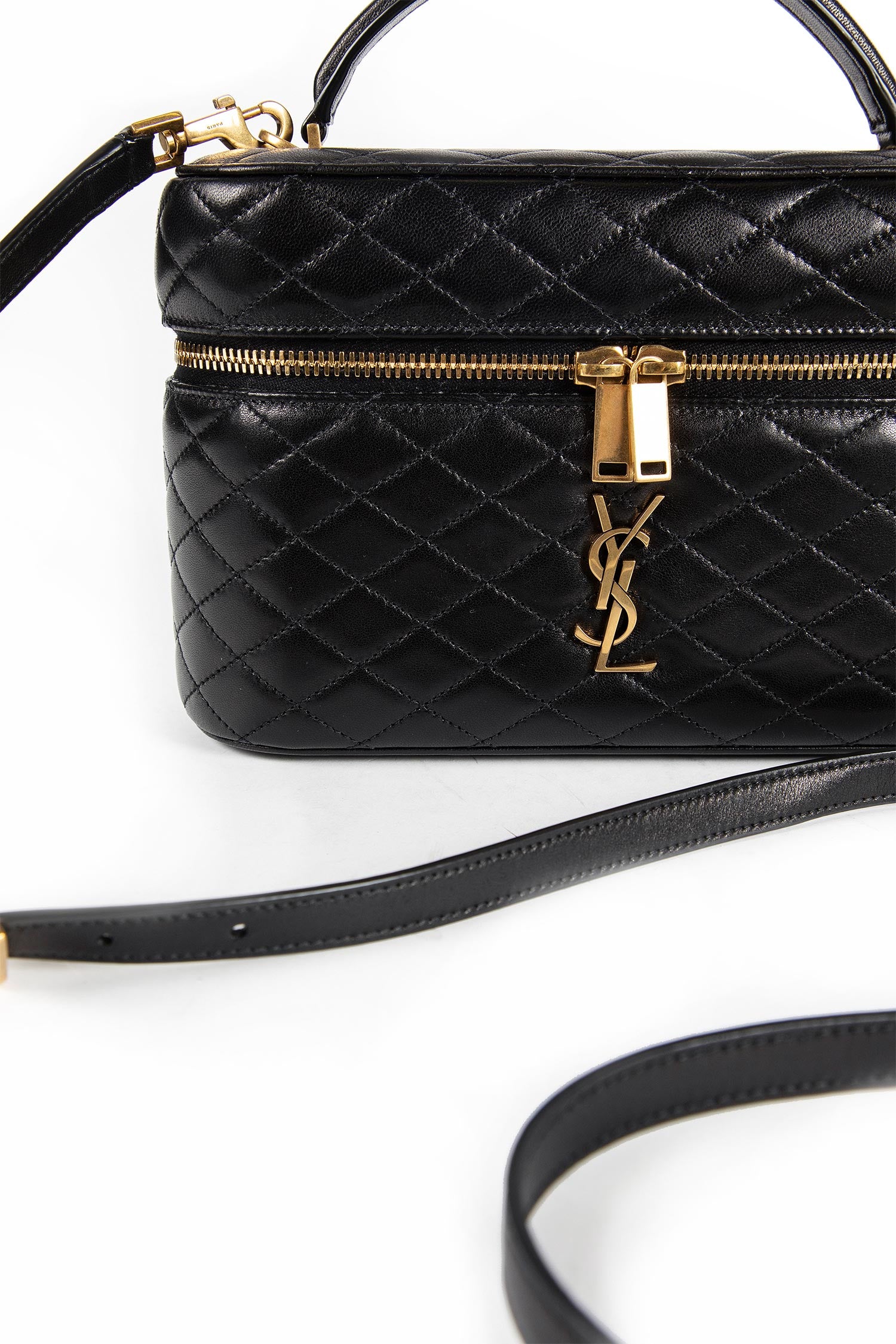 SAINT LAURENT WOMAN BLACK TOP HANDLE BAGS