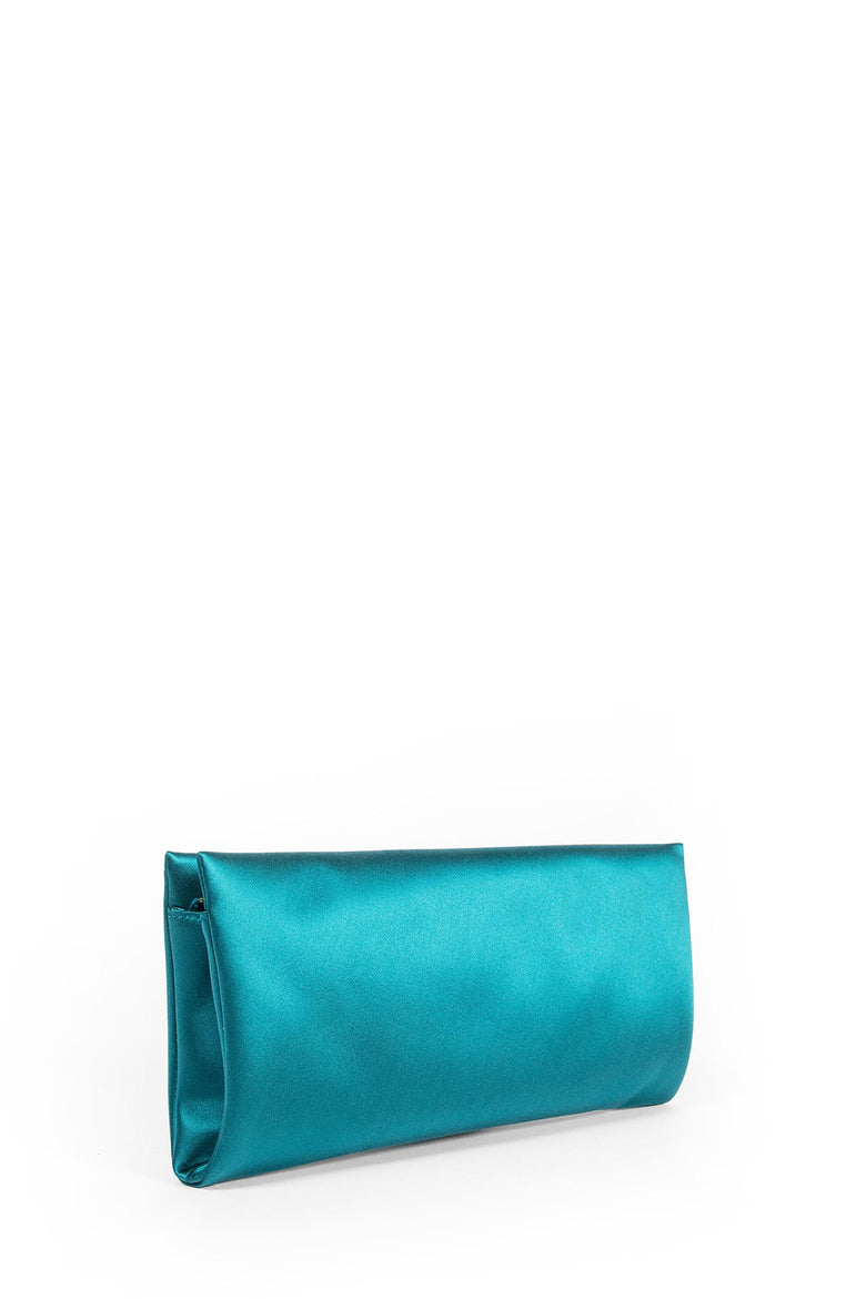 SAINT LAURENT WOMAN BLUE CLUTCHES & POUCHES
