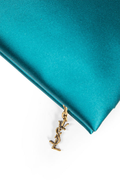 SAINT LAURENT WOMAN BLUE CLUTCHES & POUCHES