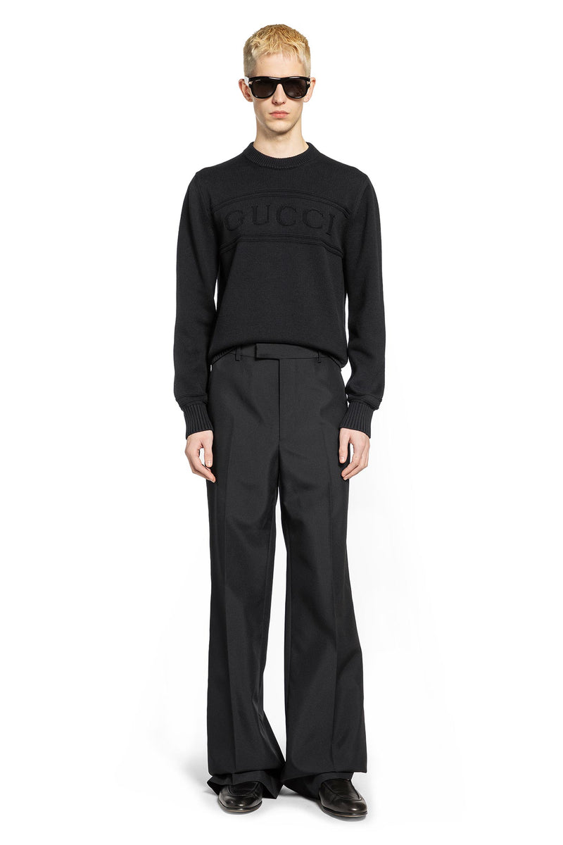 Knit Cotton Wool Jumper With Intarsia