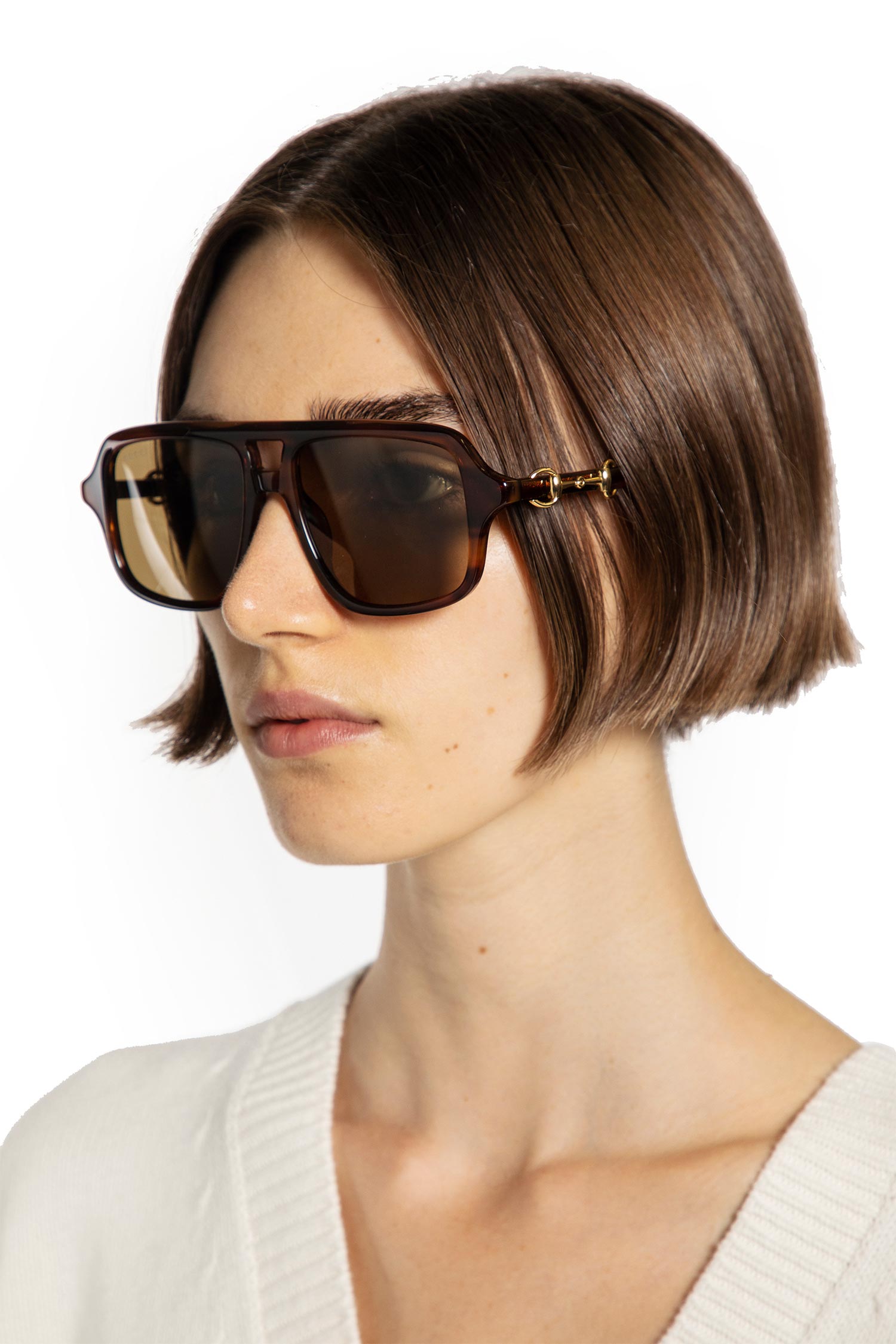 GUCCI WOMAN BROWN EYEWEAR