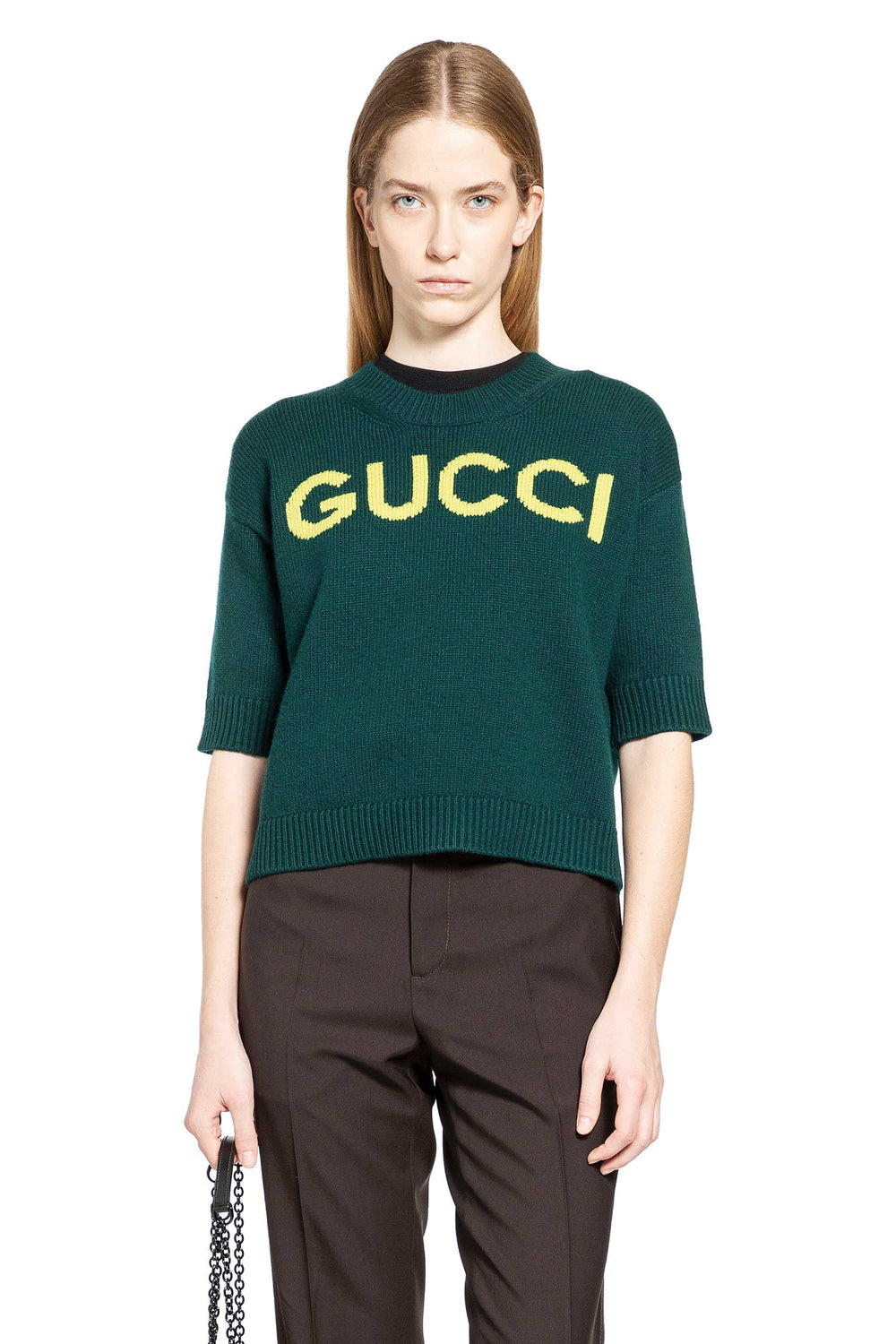 GUCCI Gucci Intarsia Wool Top woman