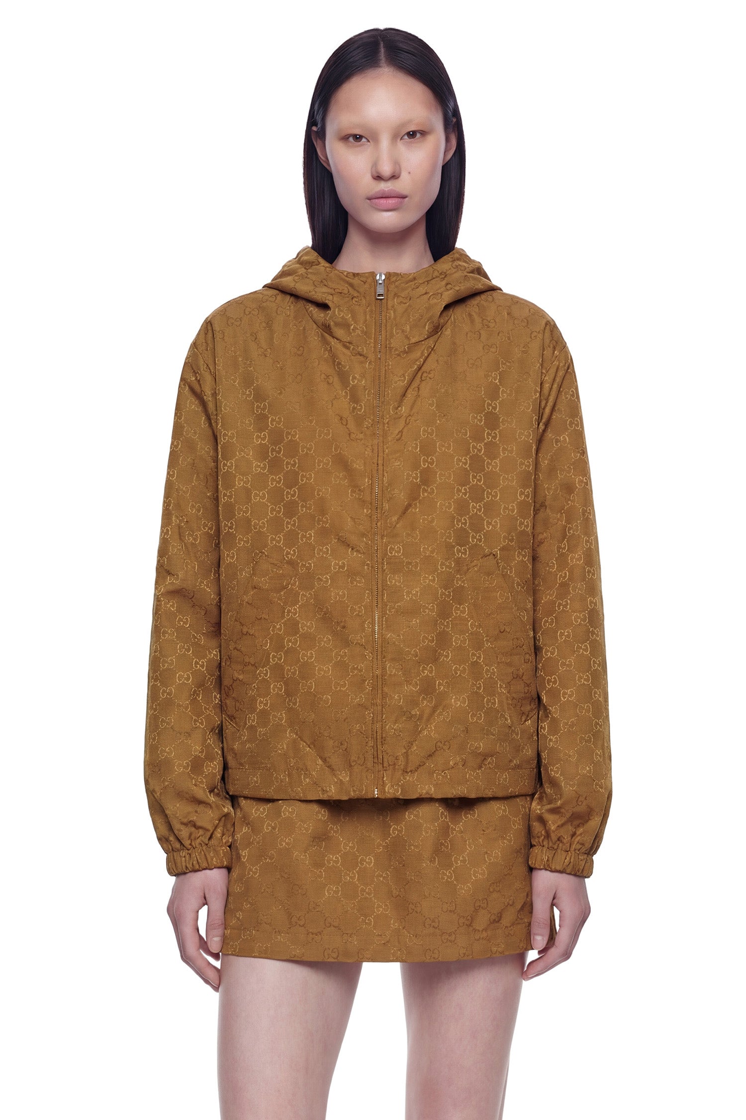 Slub GG Nylon Windbreaker