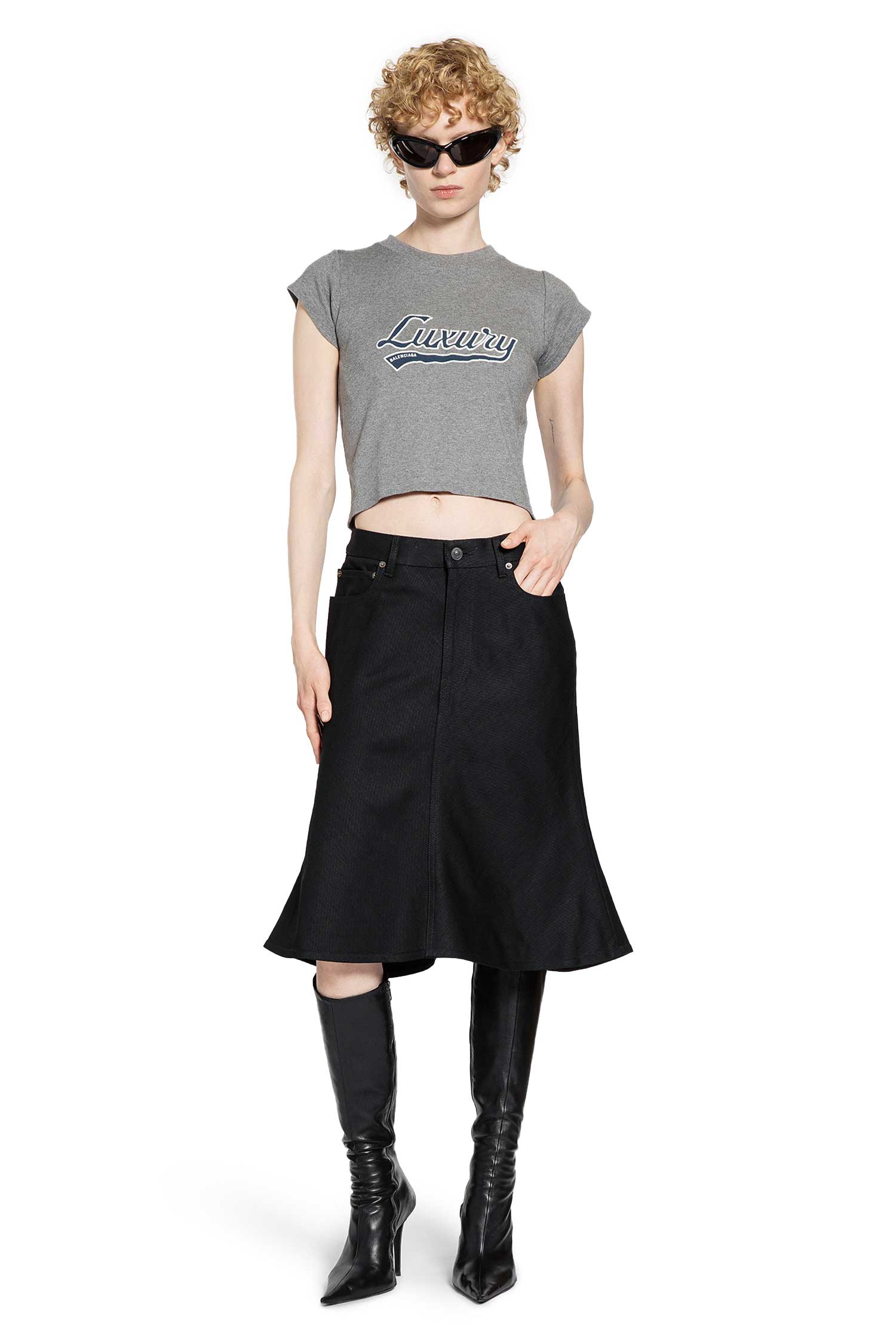 Godet Mini Skirt