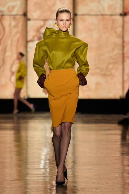 Pencil Skirt in Satin