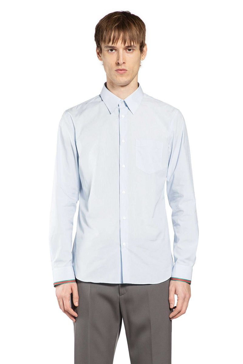 Striped Cotton Shirt with Web