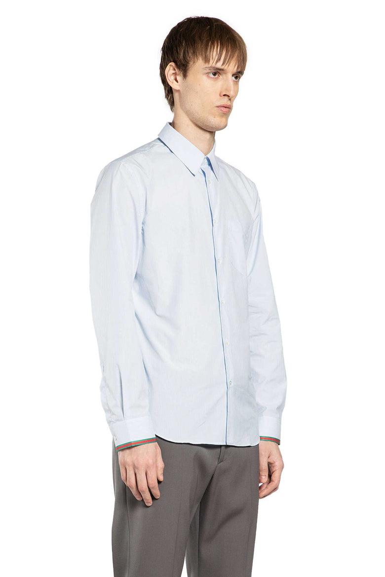 Striped Cotton Shirt with Web