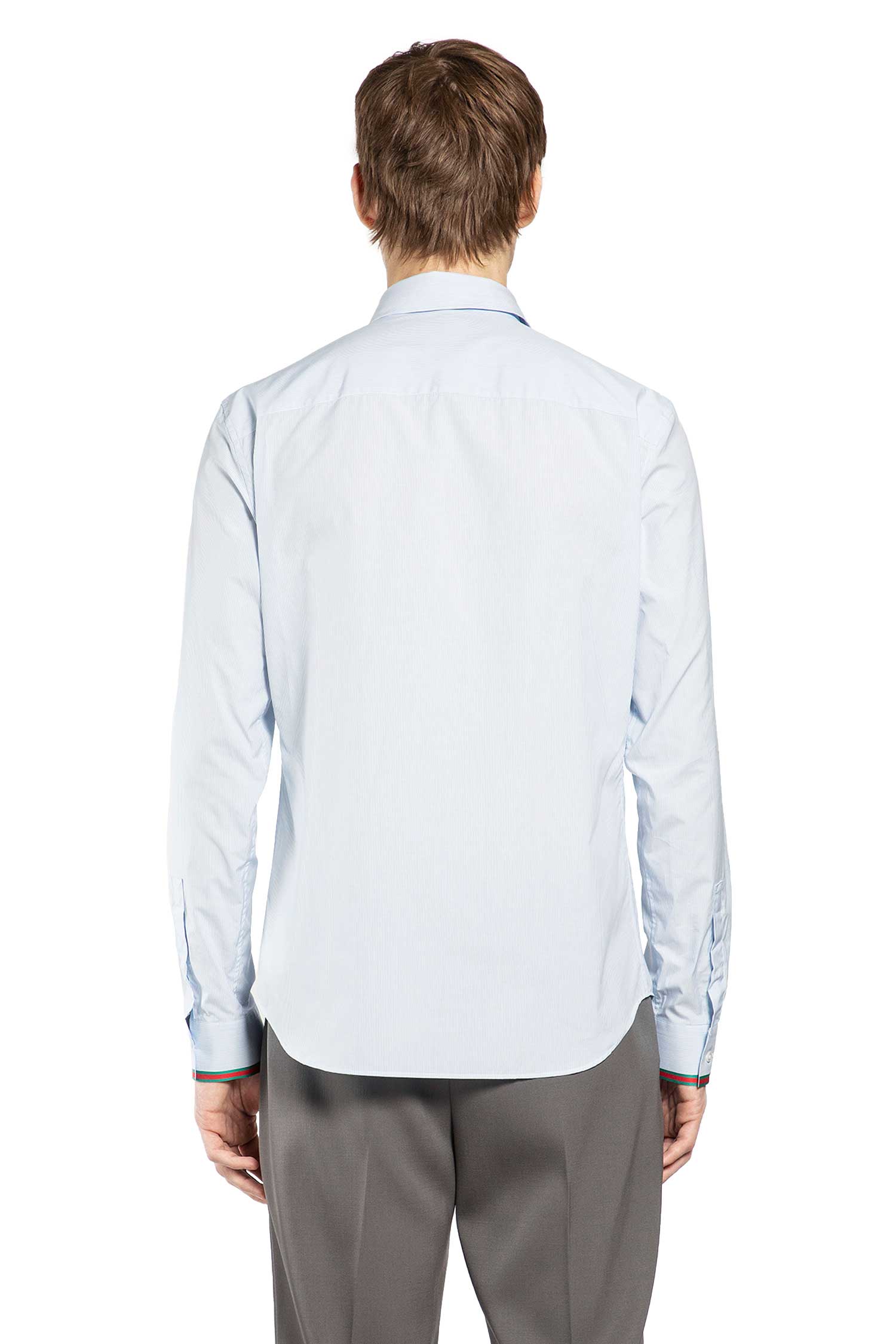 Striped Cotton Shirt with Web