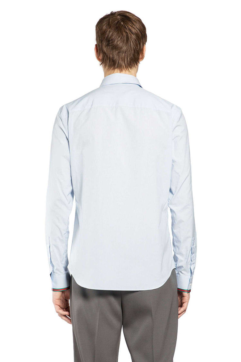 Striped Cotton Shirt with Web