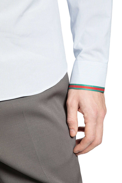 Striped Cotton Shirt with Web