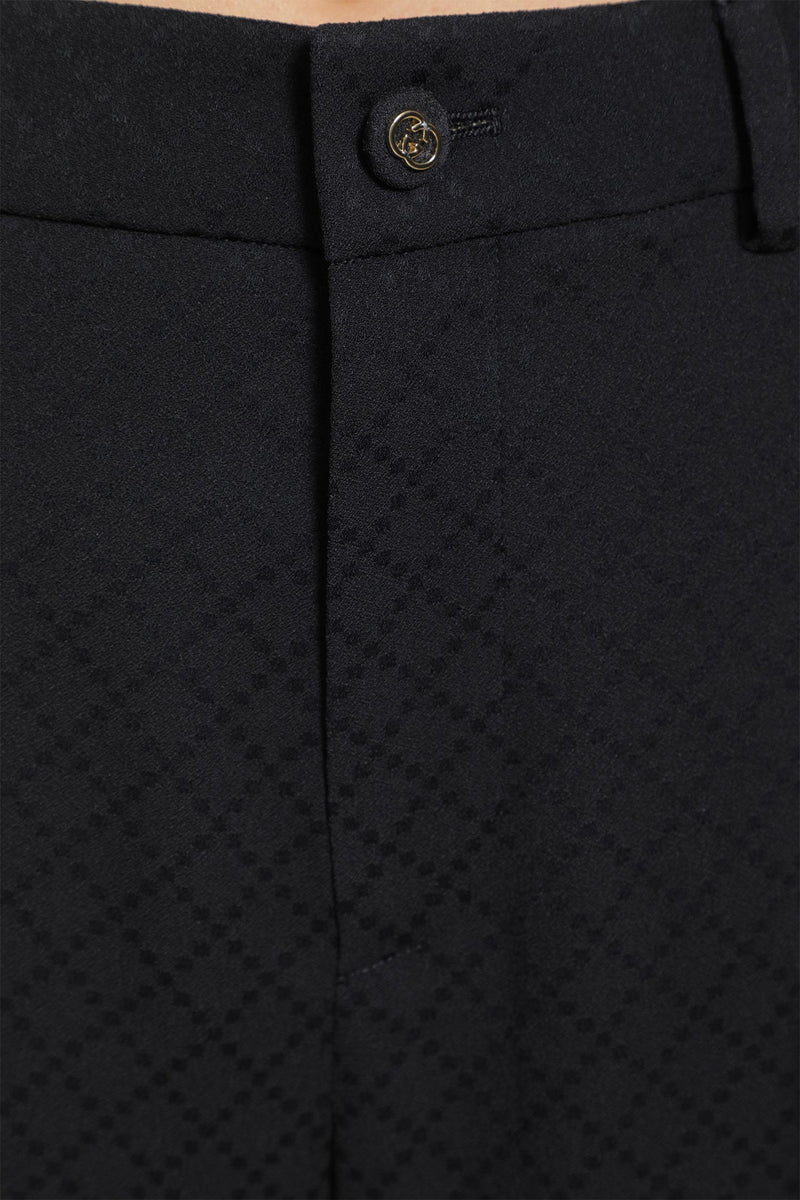 Silk Jacquard Trousers
