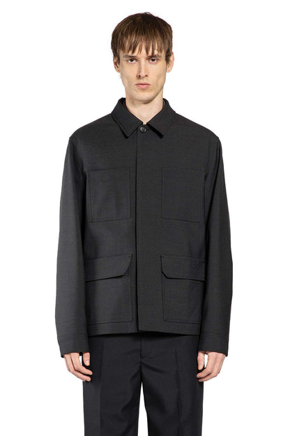 Wool Jacket with Selvedge Detail