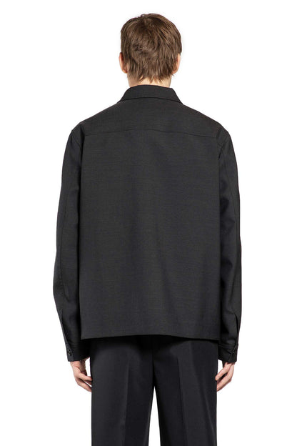 Wool Jacket with Selvedge Detail