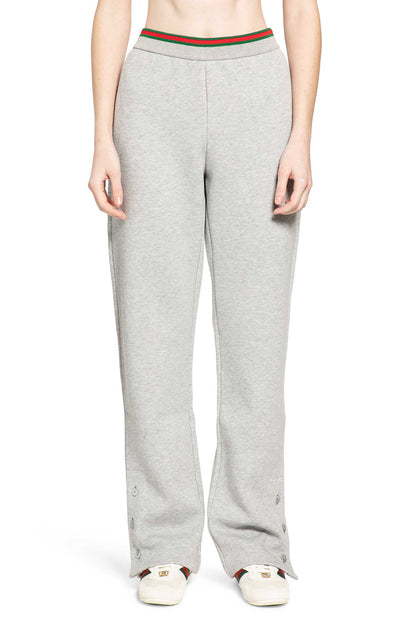 Cotton jersey leisure trousers with Web