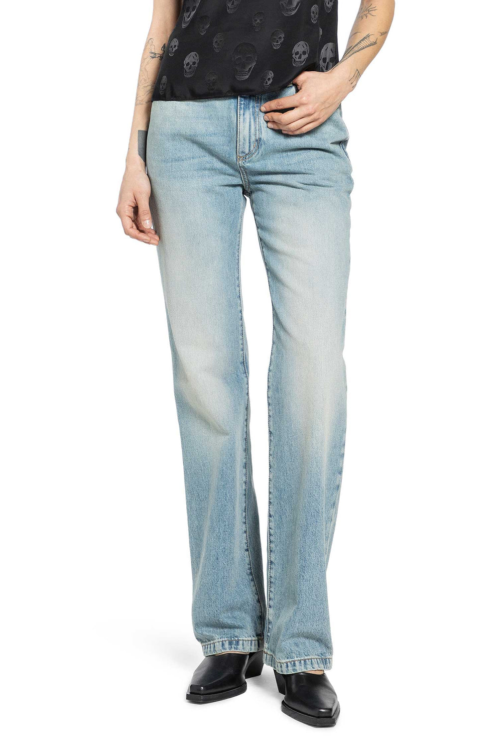 MCQUEEN Straight Leg Jeans woman