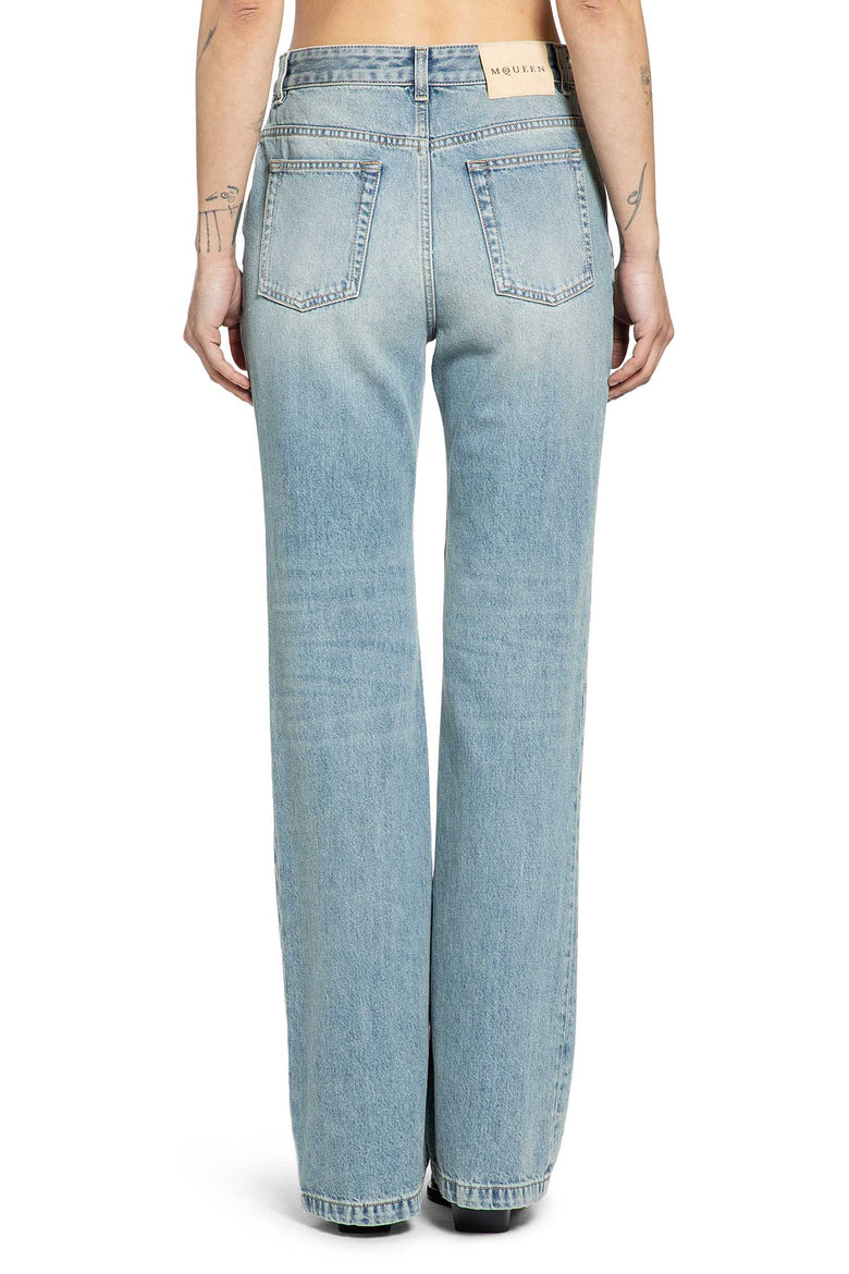 MCQUEEN Straight Leg Jeans woman