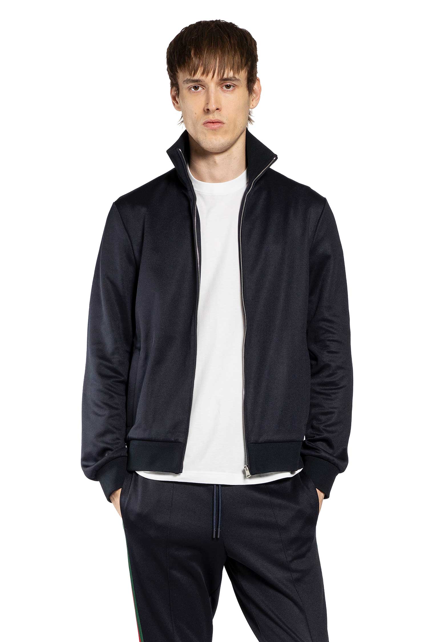 Technical Jersey Track Jacket with Web