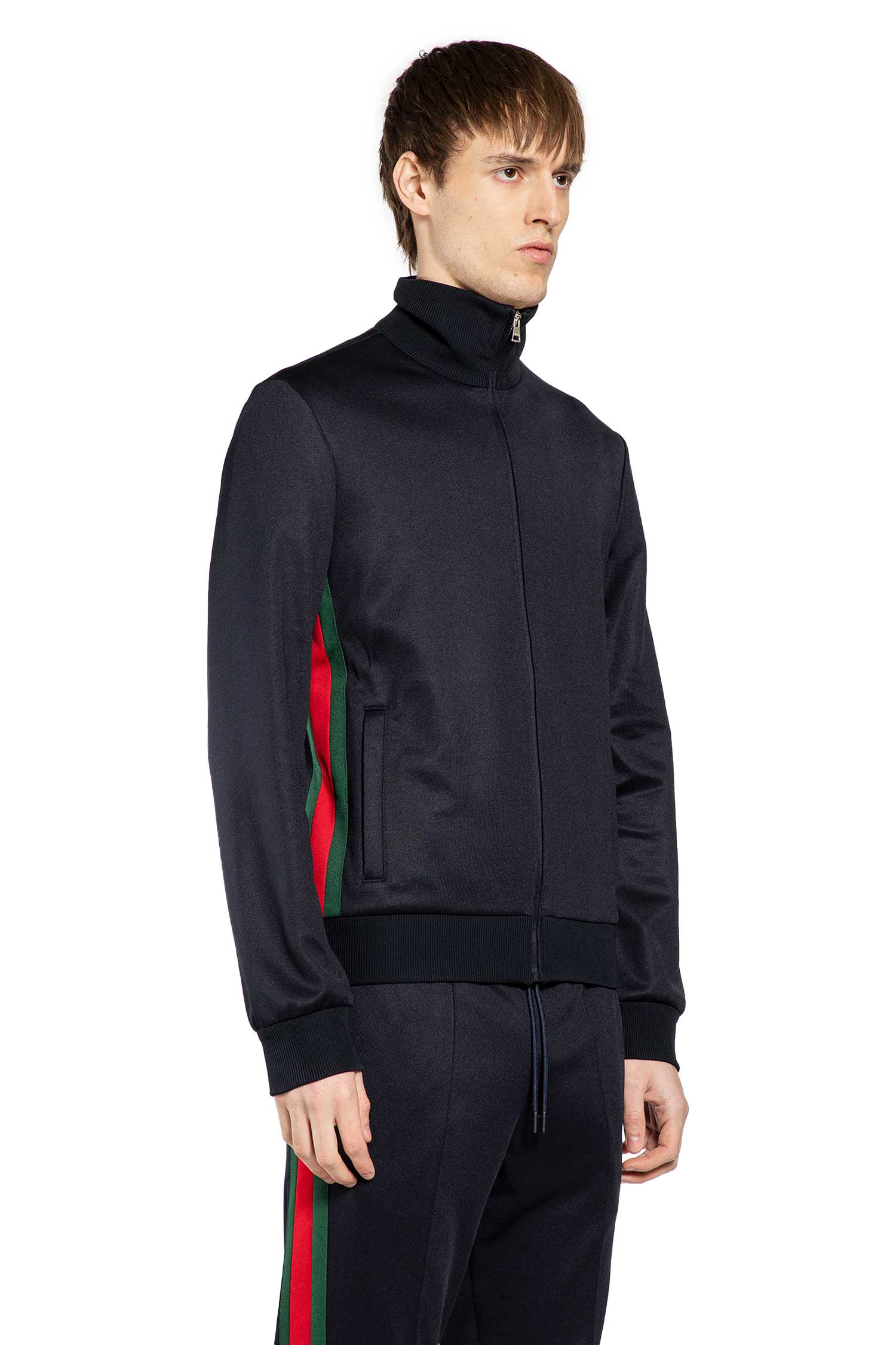 Technical Jersey Track Jacket with Web