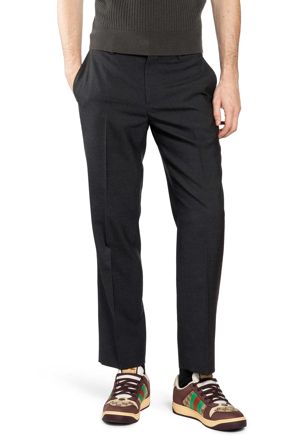 GUCCI Wool Straight Leg Pants man