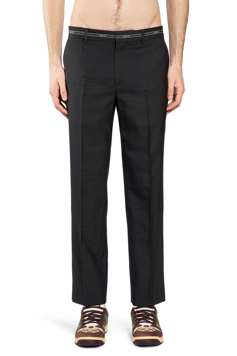 Wool Straight Leg Pants