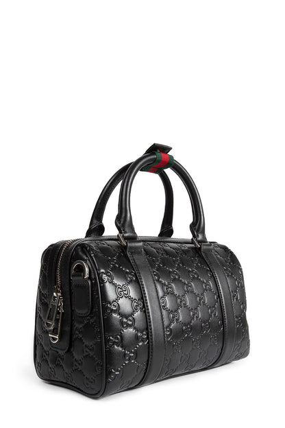 GG Emblem Small Leather Duffle Bag