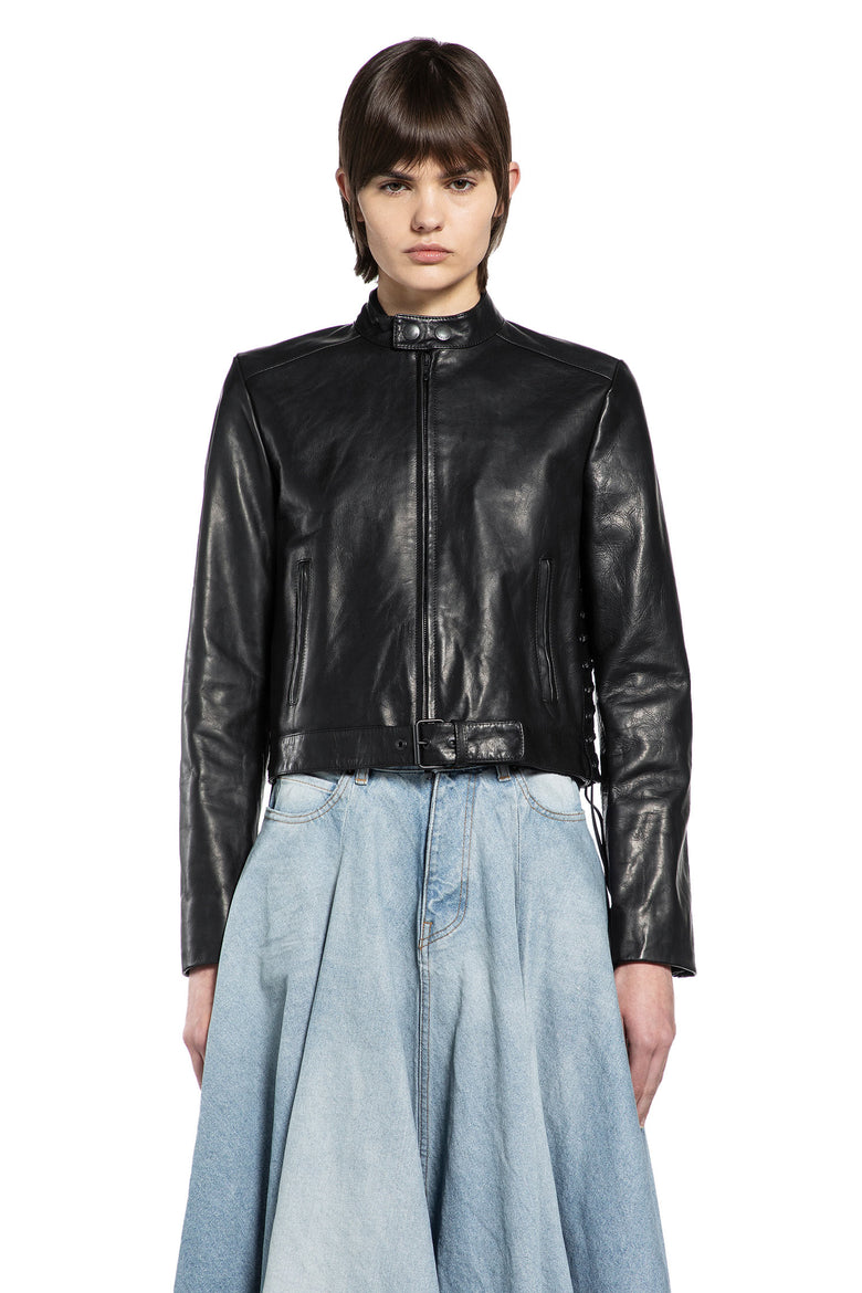 Lace-up Biker Jacket