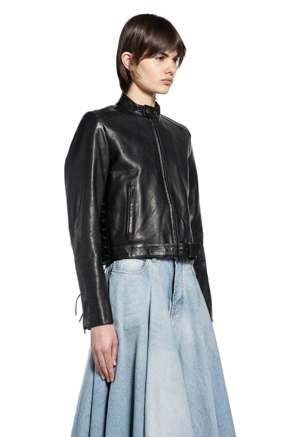 Lace-up Biker Jacket