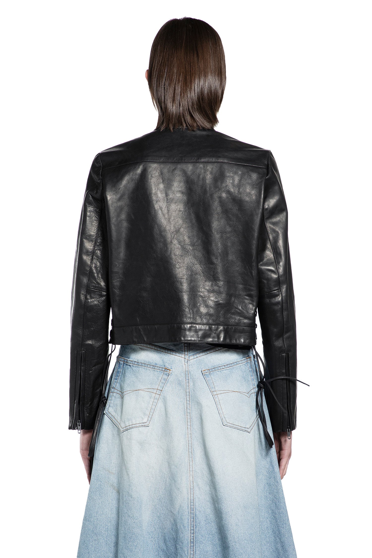 Lace-up Biker Jacket