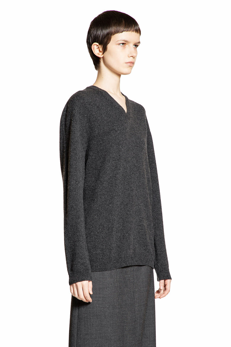 THE ROW WOMAN GREY KNITWEAR