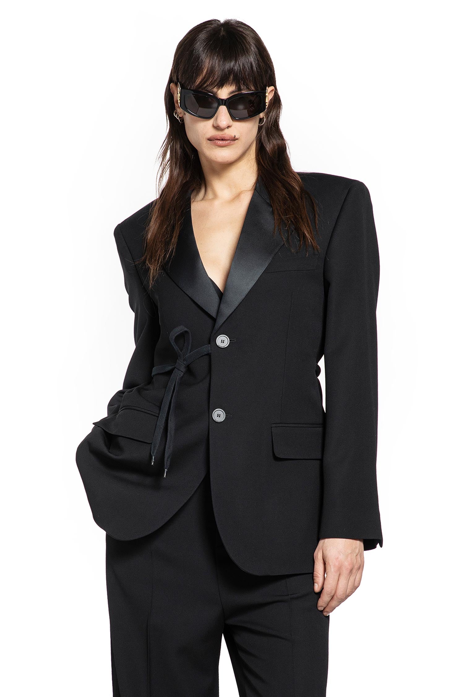 Wrap Tuxedo Blazer